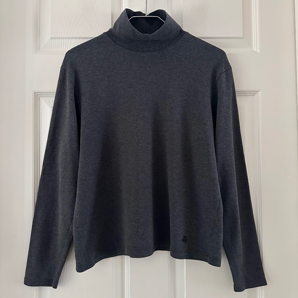 Brooks Brothers Dark Gray Turtleneck Top